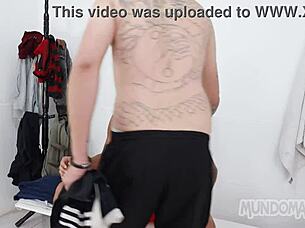 group sex happening in the locker room, so wild!