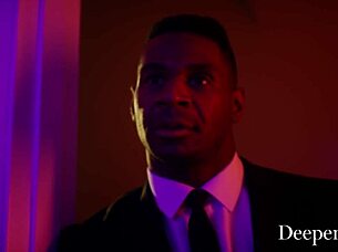 twin blondes riley and elsa deepthroat big black cock in threesome