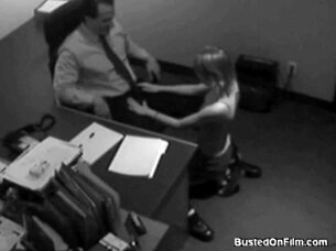 Just business with blowjob facial and hidden cam spying