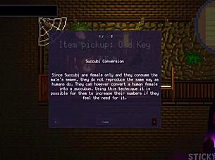 succubus dominates me in hentai game!