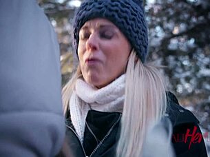 Petite Blonde Milf In Intense Scissoring Session