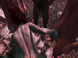 Irileth Specifically Encourages Guards In Skyrim Gangbang With Facial
