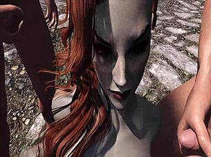 Irileth Specifically Encourages Guards In Skyrim Gangbang With Facial