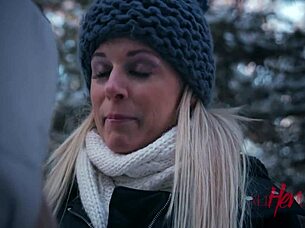 Petite Blonde Milf In Intense Scissoring Session