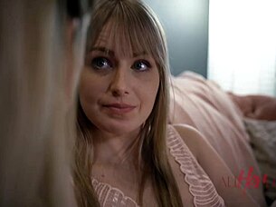 Petite Blonde Milf In Intense Scissoring Session