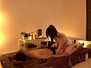 Amateur japanese girl with big tits and ass in homemade voyeur scene