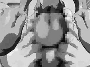 anime footjob scene with cool hentai vibes in detailed action