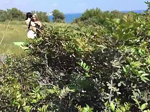 Sasha Rose And Daniella Margot Hot Outdoor Lesbian Action