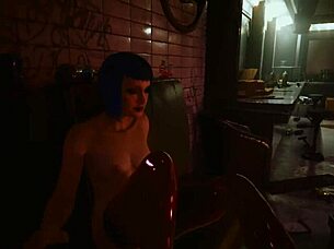 Evelyn Parker in Hammer Club sex scene