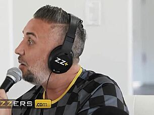 Slutty Girls Turn Podcast Into Steamy Foursome! Ryan Reid Rides Cock!