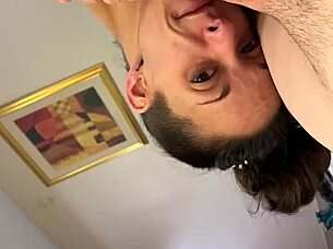 Hot old woman gets a big cock in her mouth