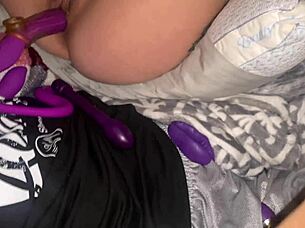 Babe in lingerie denied orgasm hotly