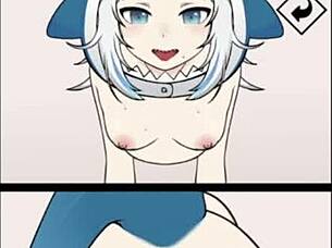 i love watching costplayer and sharkgirl in great combo girl n the wall ep 3