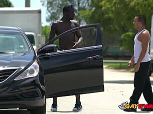 horny gay cops take black suspect to the locker room for a banging