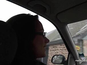 french mature squirts during hard anal pounding and double penetration outdoors