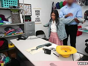 Caught Stealing Lingerie, This Petite Asian Chick Gets Rough Doggy!