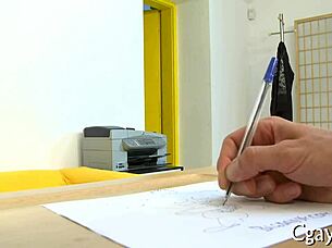 Stripped gay sex in intimate setting