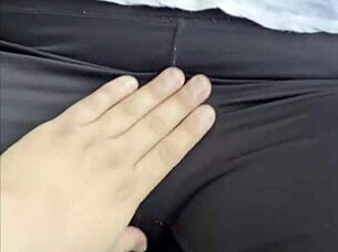 did you see that hot fuck with my mexican school friend in leggings?