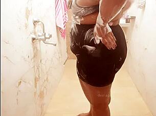 bhutan milf shows off her big tits on webcam