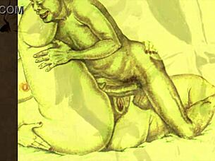 이 빈티지 에로틱 드로잉 봐봐!