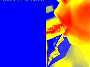 she says, 'give me that thermal sloppy blowjob now'