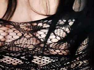 Passionate Milf Wife Masturbates In Stockings