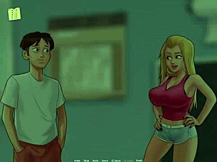 Playing summertime saga 245 with erotic twists.