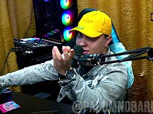 Bruna carlos drives ruan wild with desire in sheer outfit during podcast