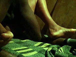 Hidden cam captures close up sex action