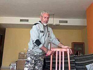 Hot wife blows electrician and gets fucked?