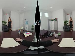 Kayla Kayden's hardcore anniversary in the office