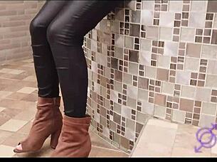 hermosa modelo trans linda michel colombiana enjoys sensual massage sex