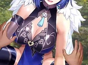 Anime 3D cartoon hentai action in wild explicit scenes