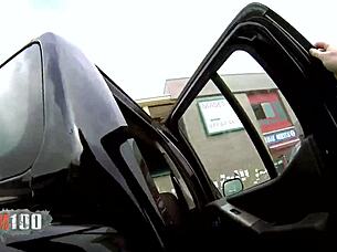 Picking up busty tattooed Spanish MILF Lamia Dark for fucking