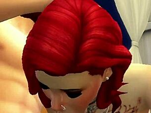 i lick redhead's pussy in cuckold scenario