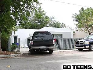 Babysitter Boldly Tries Black Cock For Facial