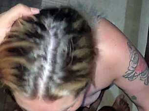 The Little Slut Sucks It All And Gets Cum On Her Face