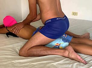 ebony babe gets relaxing massage from latina