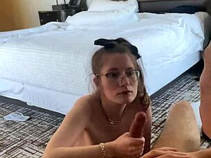 Huge Tit Brunette Rides Monster Cock To Cumshot