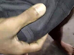 Young man feels ecstasy from gay blowjob and handjob while masturbating