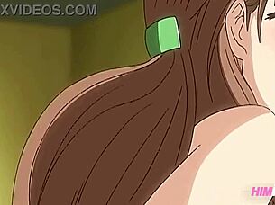 hey, check out this horny secretary in uncensored hentai with her co-worker!