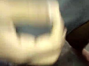 Young man feels ecstasy from gay blowjob and handjob while masturbating