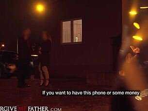 Sexy Waitress Gets Roughly Fucked In Van On Break