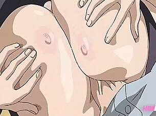 hey, check out this horny secretary in uncensored hentai with her co-worker!