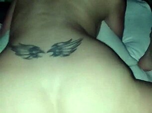 Amateur rides big cock in reverse cowgirl