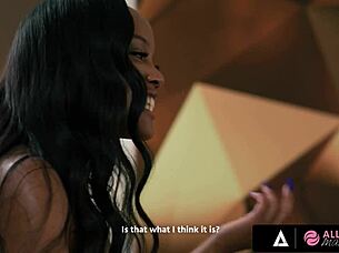 All girl massage turns hot threesome?