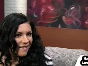 HJ POV Babe With Medium Boobs Talks Dirty While Rubs Pussy