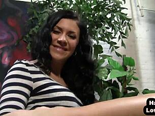 HJ POV Babe With Medium Boobs Talks Dirty While Rubs Pussy