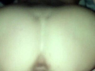 Amateur rides big cock in reverse cowgirl