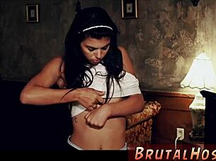 Latina teen Gina experiences hard metal bondage in HD